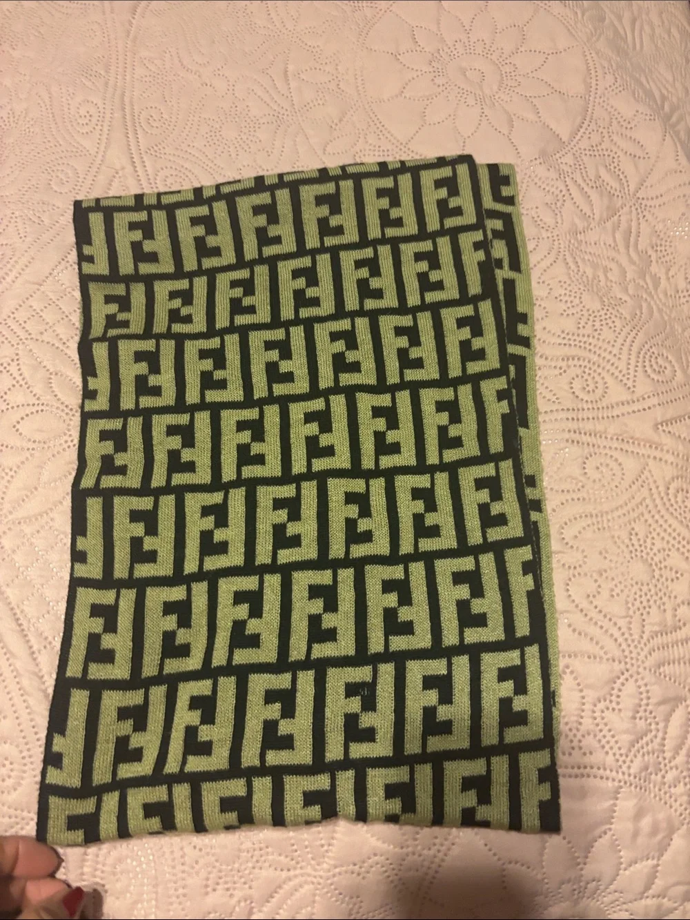 Luxury Fendi Knit Scarf